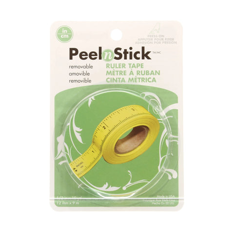 Peel N Stick Ruler Tape (1/2" x 10 yards)