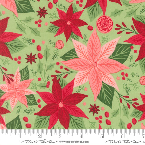 Merrily on High - Floral Poinsettia Evergreen