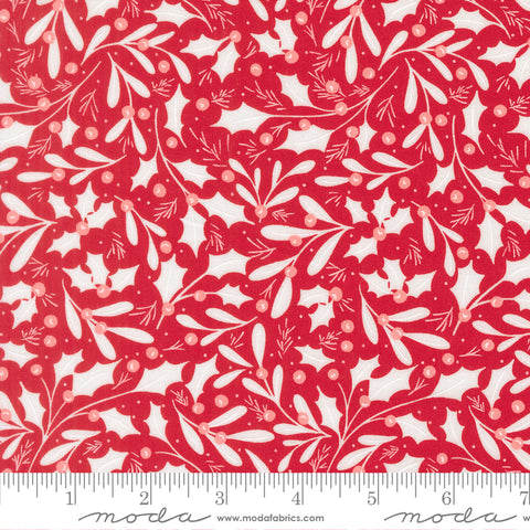 Merrily on High - Berries & Holly Christmas Red