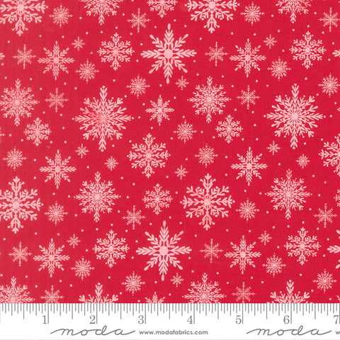 Merrily on High - Snowflake Christmas Red