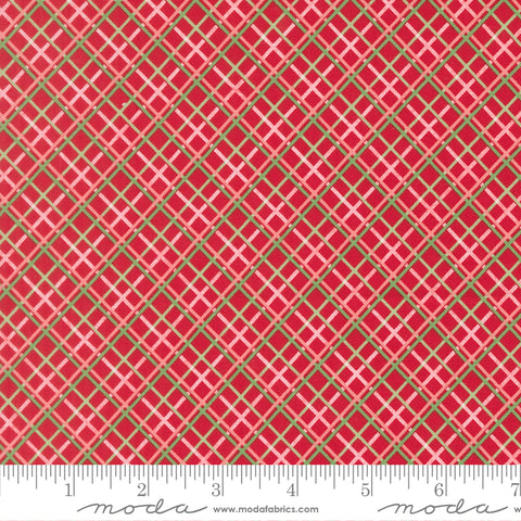 Merrily on High - Pretty Plaids Christmas Red