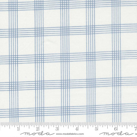 Nantucket Summer - Plaid Checks Plaids Cream Light Blue