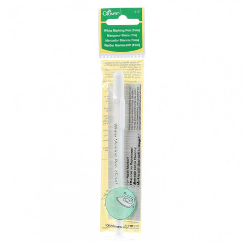 Water Soluble or Iron Off Marking Pen White