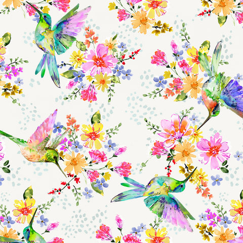 Ivory Pretty Pollinators - 108" Wide Back