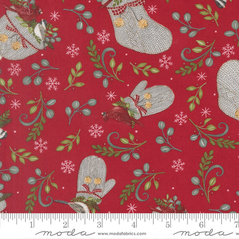 When Snow Falls - Winter Wear Novelty Berry Red