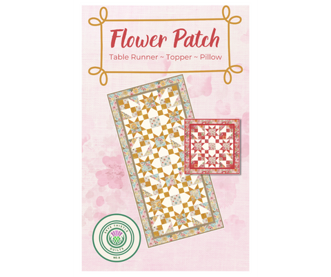 Flower Patch Table Runner - Topper - Pillow Pattern