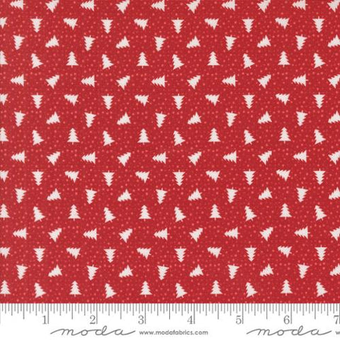 Berry & Pine - Little Trees Christmas Trees Dots Cranberry