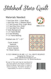 Stitched Stars Quilt Pattern