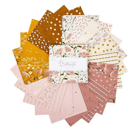 Blush 'n Butterscotch - 5" Squares