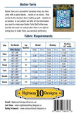 Butter Tarts Quilt Pattern