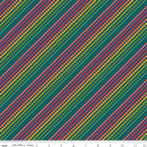 Market Street - Rainbow Stripes Navy