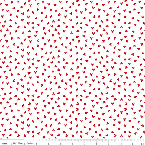My Valentine - Heart Toss White