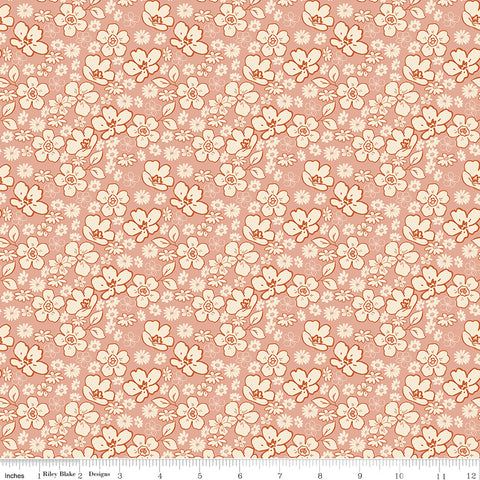 Morning Latte - Tonal Floral Pink