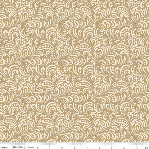 Morning Latte - Swirls Camel