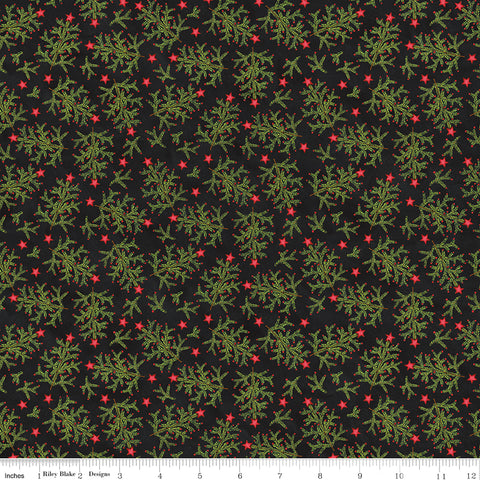 Northern Christmas - Whimsical Trees Black