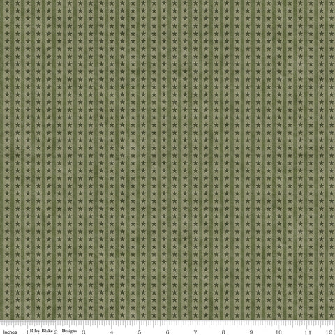 Northern Christmas - Star Stripes Green