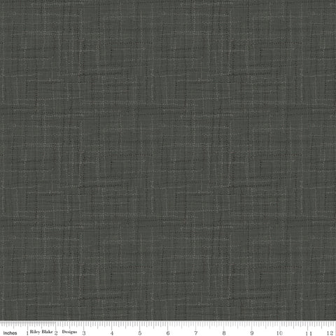 Grasscloth Cottons - Charcoal