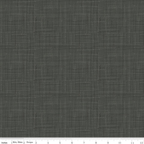 Grasscloth Cottons - Charcoal