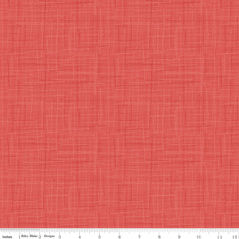Grasscloth Cottons - Coral