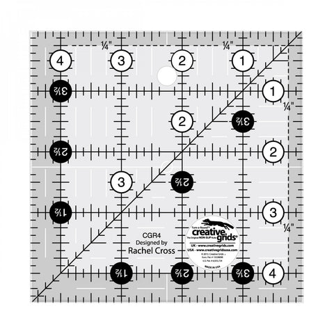 Creative Grids Quilt Ruler 4-1/2" Square