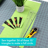 Creative Grids 10 Degree Triangle Ruler