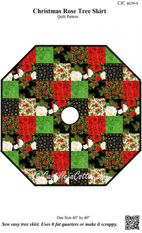 Christmas Rose Tree Skirt Pattern