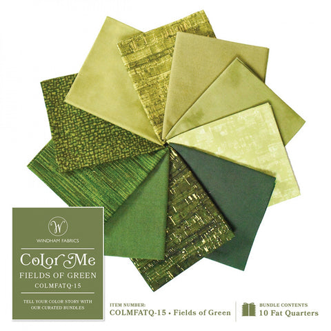 Colour Me - Fields of Green - Fat Quarter Bundle