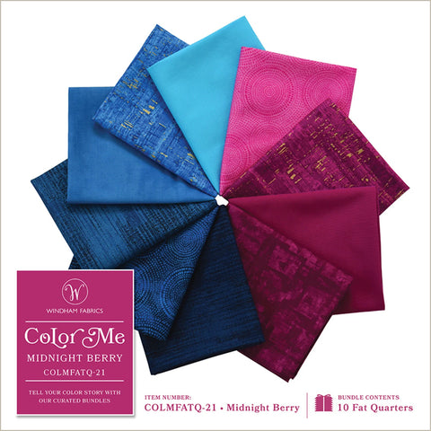 Colour Me - Midnight Berry - Fat Quarter Bundle