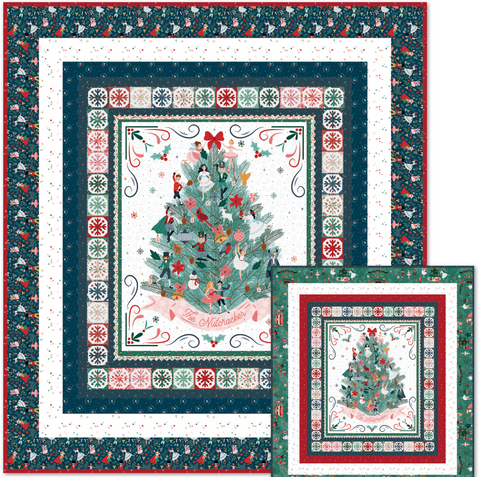 Decorate the Tree Quilt Kit (Blue Colour Way) - COMING SOON