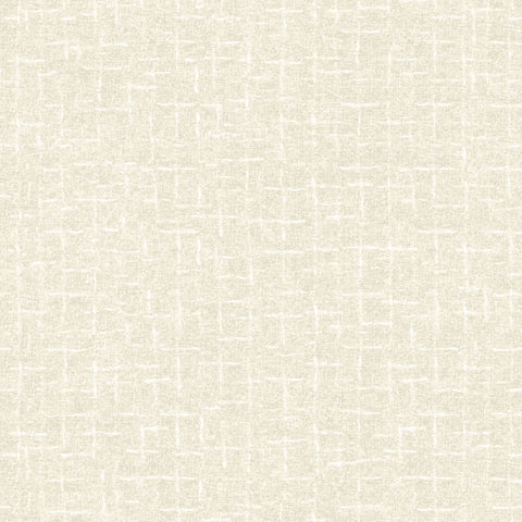 Woolies Flannel - Cream Crosshatch Flannel
