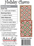 Holiday Charm 5-Yard Quilt Pattern