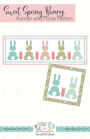 Sweet Spring Bunny Runner and Pillow Pattern