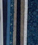 Dresdens on the Block featuring Patchwork Blue Fabric