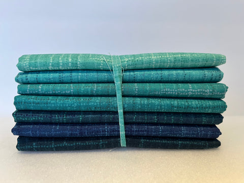 Grasscloth Cottons - Blue - Fat Quarter Bundle