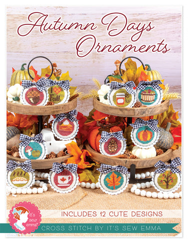 Autumn Days Ornaments Cross Stitch Pattern