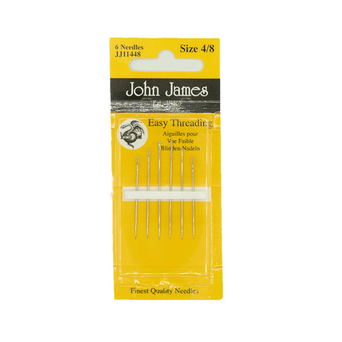 John James Self Threading Needles (Assorted Sizes 4/8)