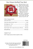 Quiltscapes Star Weave Tree Skirt Pattern