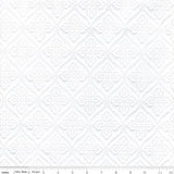 Quilty Cloth - Tile Bleached White 58/60"
