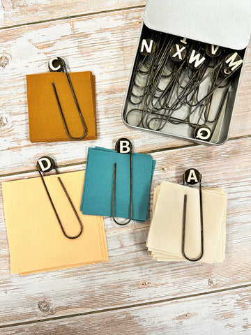 Jumbo Alphabet Clips