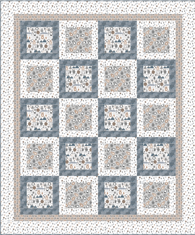 Cuddle Cubs Flannel Quilt Kit