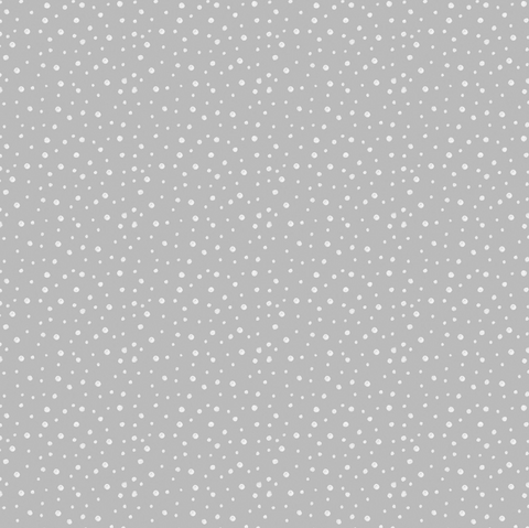 Meowy Christmas - Light Grey Snow Dots