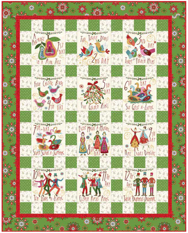 Twelve Days of Christmas Quilt Kit