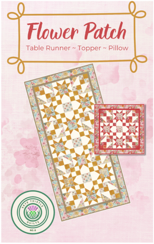 Flower Patch Table Runner - Topper - Pillow Pattern