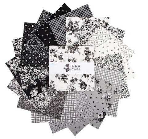 Ink & Ivory - 10" Squares