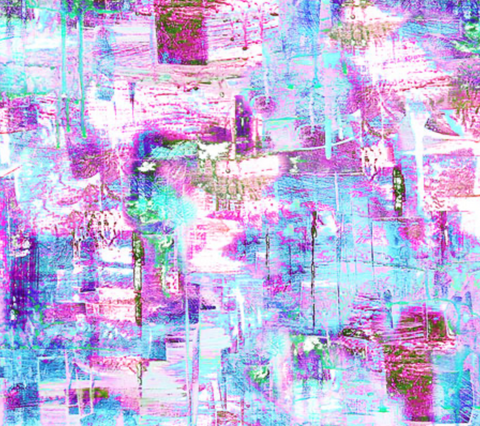 Ripples - Pink Aqua - 108" Wide Back