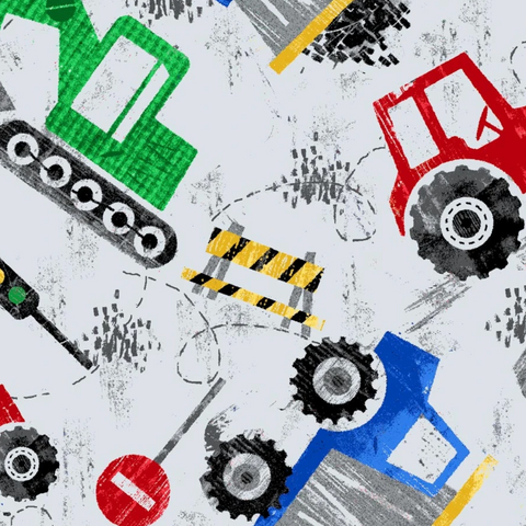 Construction Equipment Flannel