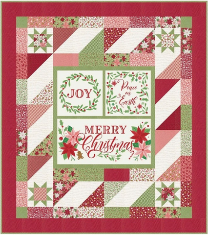 A Layer Cake & Panel 3 - Merrily on High Quilt Kit
