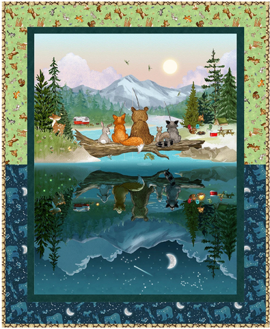 Happy Campers - Fun 'Round the Clock Quilt Kit