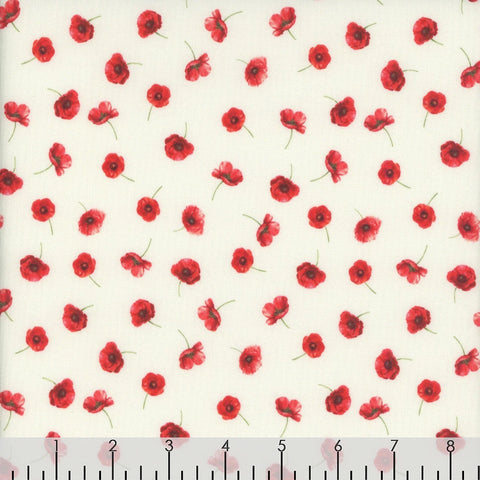 Poppy Passion - Tossed Poppies Cream