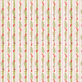 Very Berry Christmas - Ribbon Stripe Cream